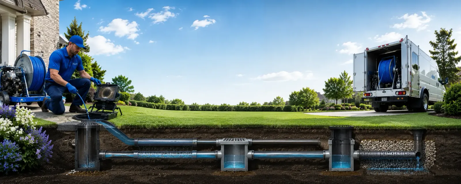 Outdoor drain cleaning information for West Unity, OH